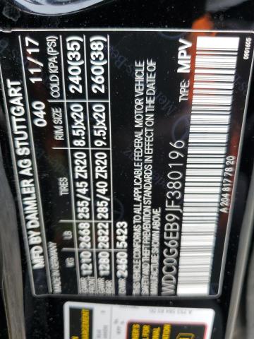 2018 MERCEDES-BENZ GLC 43 4MA - WDC0G6EB9JF380196