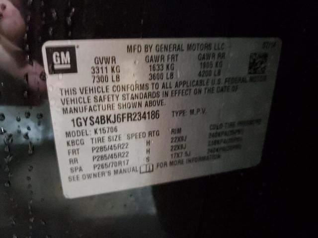 2015 CADILLAC ESCALADE L - 1GYS4BKJ6FR234186