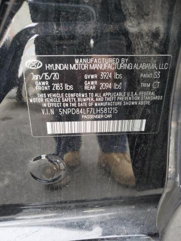 VIN 5NPD84LF7LH581215 2020 HYUNDAI ELANTRA no.12