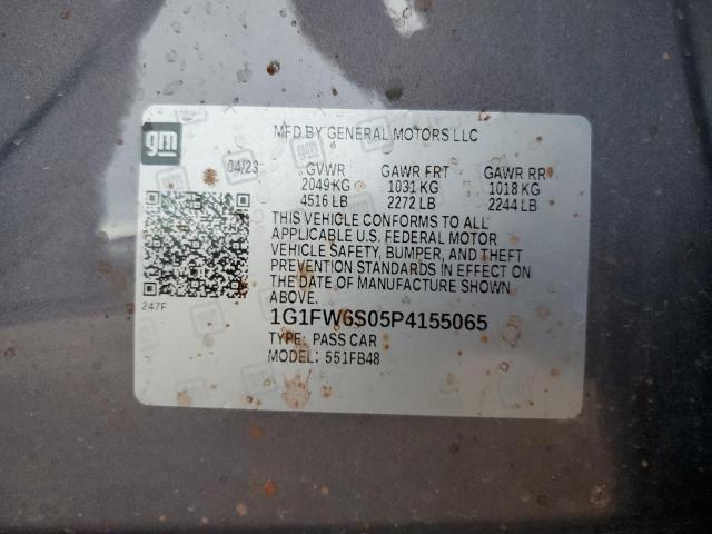 1G1FW6S05P4155065 | 2023 Chevrolet bolt ev 1lt