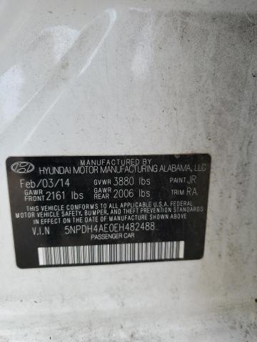 5NPDH4AE0EH482488 | 2014 HYUNDAI ELANTRA SE