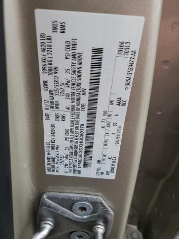 1FMCU0GDXHUC80178 Ford ESCAPE SE