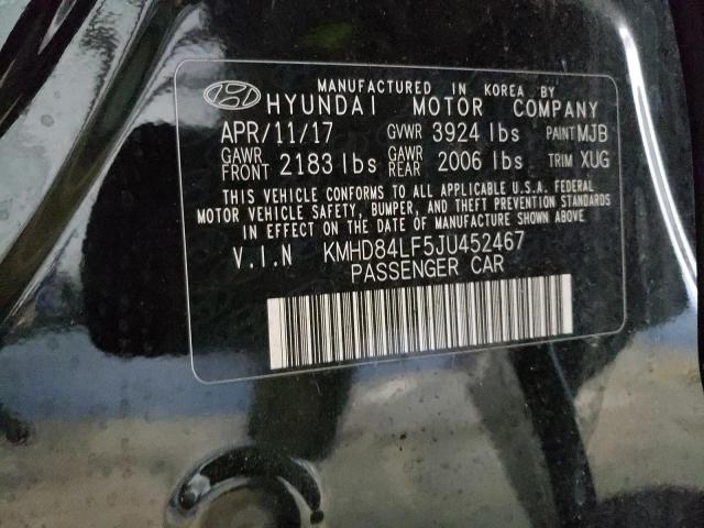 KMHD84LF5JU452467 | 2018 HYUNDAI ELANTRA SE