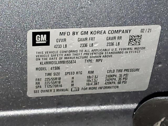 KL4MMDSLXMB155874 | 2021 BUICK ENCORE GX