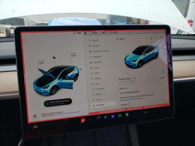 5YJYGDEE5MF239674 | 2021 TESLA MODEL Y