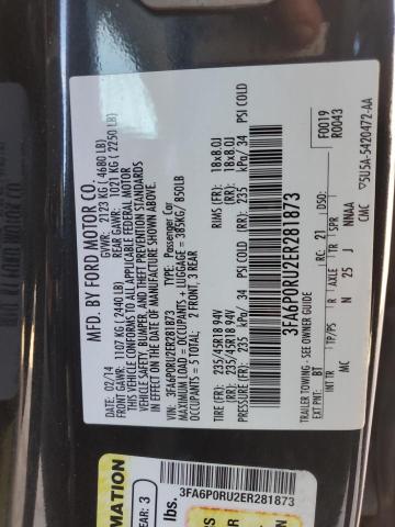 3FA6P0RU2ER281873 | 2014 FORD FUSION TIT