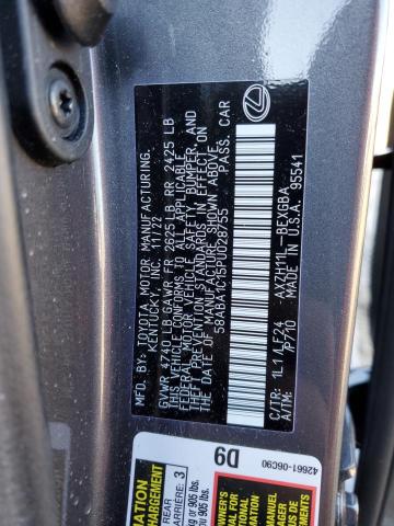 2023 LEXUS ES 300H F- 58ABA1C15PU028755