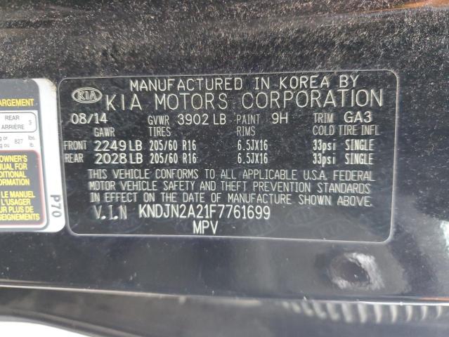 KNDJN2A21F7761699 | 2015 KIA SOUL