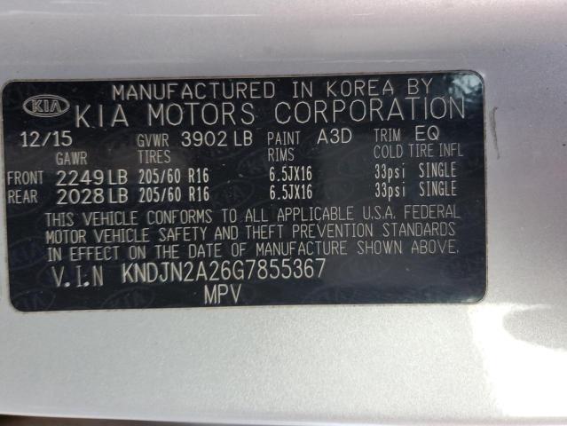 KNDJN2A26G7855367 | 2016 KIA SOUL