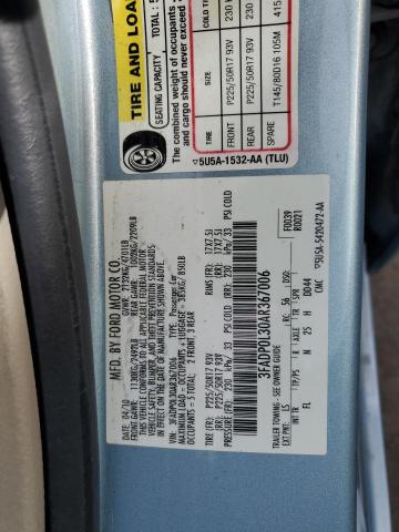 3FADP0L30AR367006 | 2010 Ford fusion hybrid