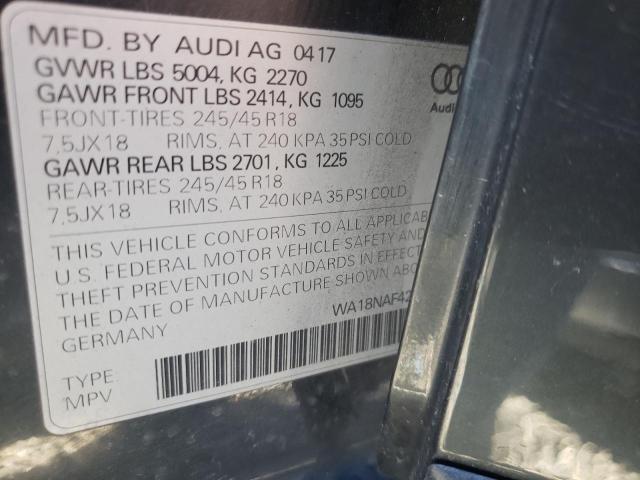 WA18NAF42HA162054 | 2017 AUDI A4 ALLROAD