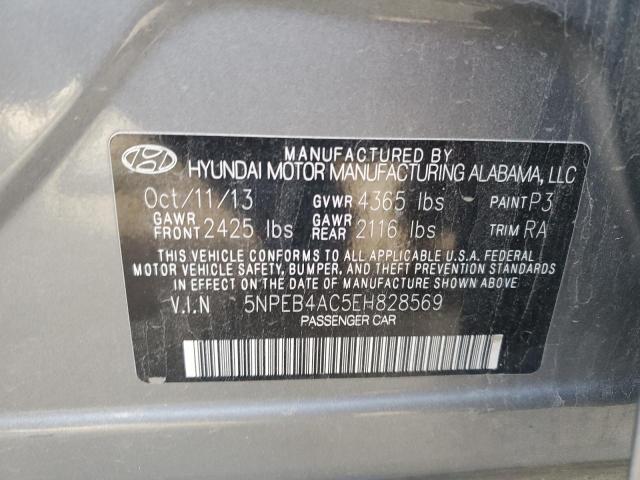 5NPEB4AC5EH828569 | 2014 Hyundai sonata gls