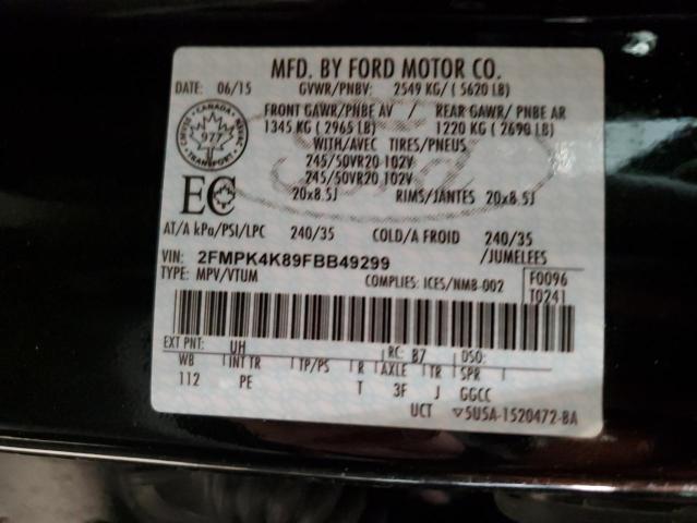 2FMPK4K89FBB49299 2015 FORD EDGE, photo no. 14