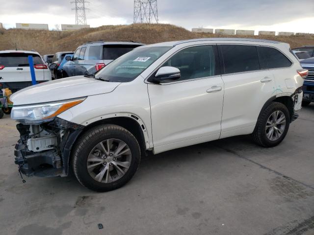 VIN 5TDKKRFHXFS040435 2015 Toyota Highlander, Xle no.1