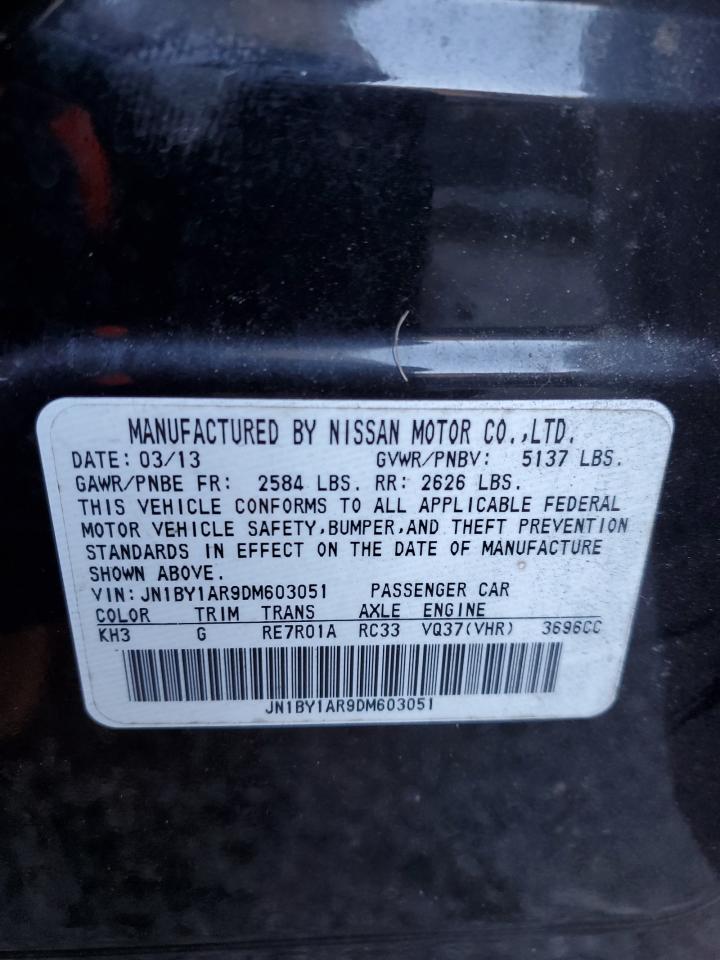 JN1BY1AR9DM603051 2013 Infiniti M37 X