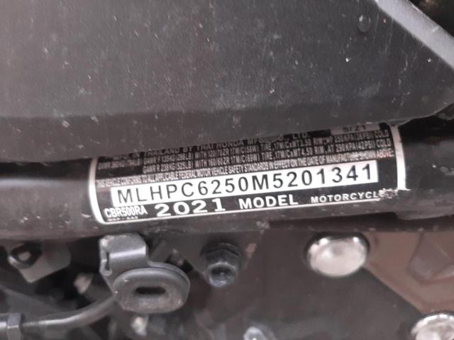 2021 HONDA CBR500 RA MLHPC6250M5201341