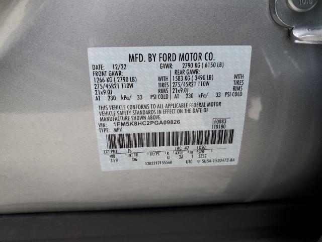 1FM5K8HC2PGA09826 | 2023 FORD EXPLORER P