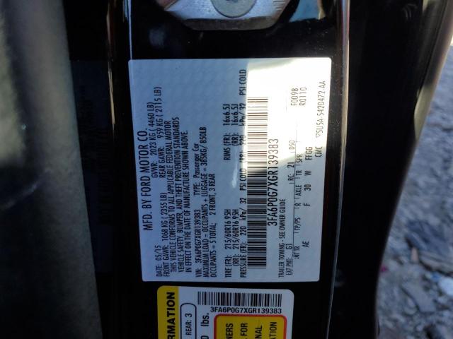 2016 FORD FUSION S - 3FA6P0G7XGR139383