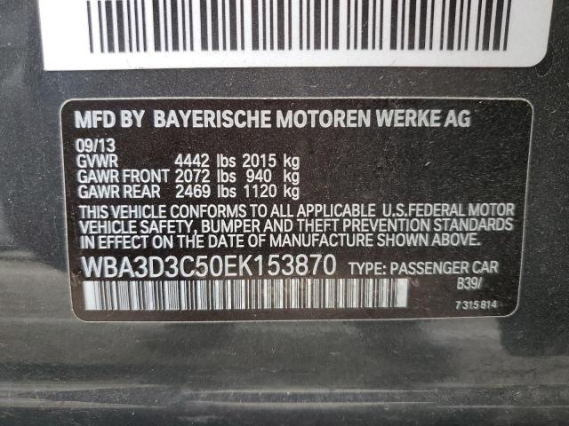 VIN WBA3D3C50EK153870 2014 BMW 3 SERIES no.12