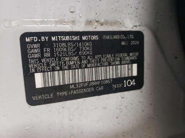 2024 MITSUBISHI MIRAGE G4 - ML32FUFJ8RHF10857