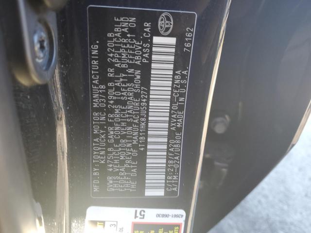 2018 TOYOTA CAMRY L - 4T1B11HK8JU594277