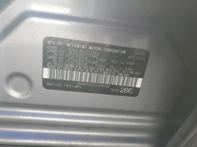 2018 MITSUBISHI OUTLANDER - JA4AD3A30JZ060709