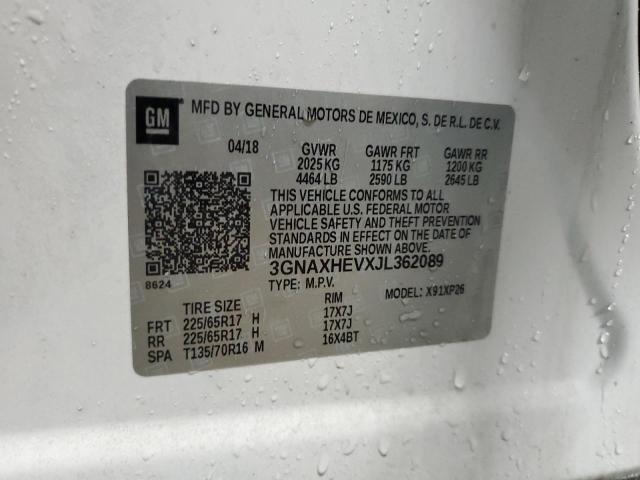 2018 CHEVROLET EQUINOX LS - 3GNAXHEVXJL362089