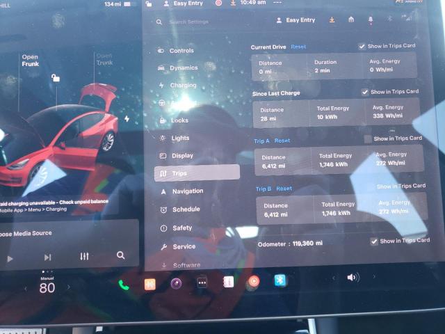 VIN 5YJ3E1EB0JF132872 2018 TESLA MODEL 3 no.9