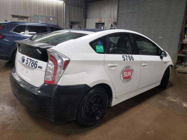 TOYOTA PRIUS 2013 white hatchbac hybrid engine JTDKN3DU9D0341265 photo #4