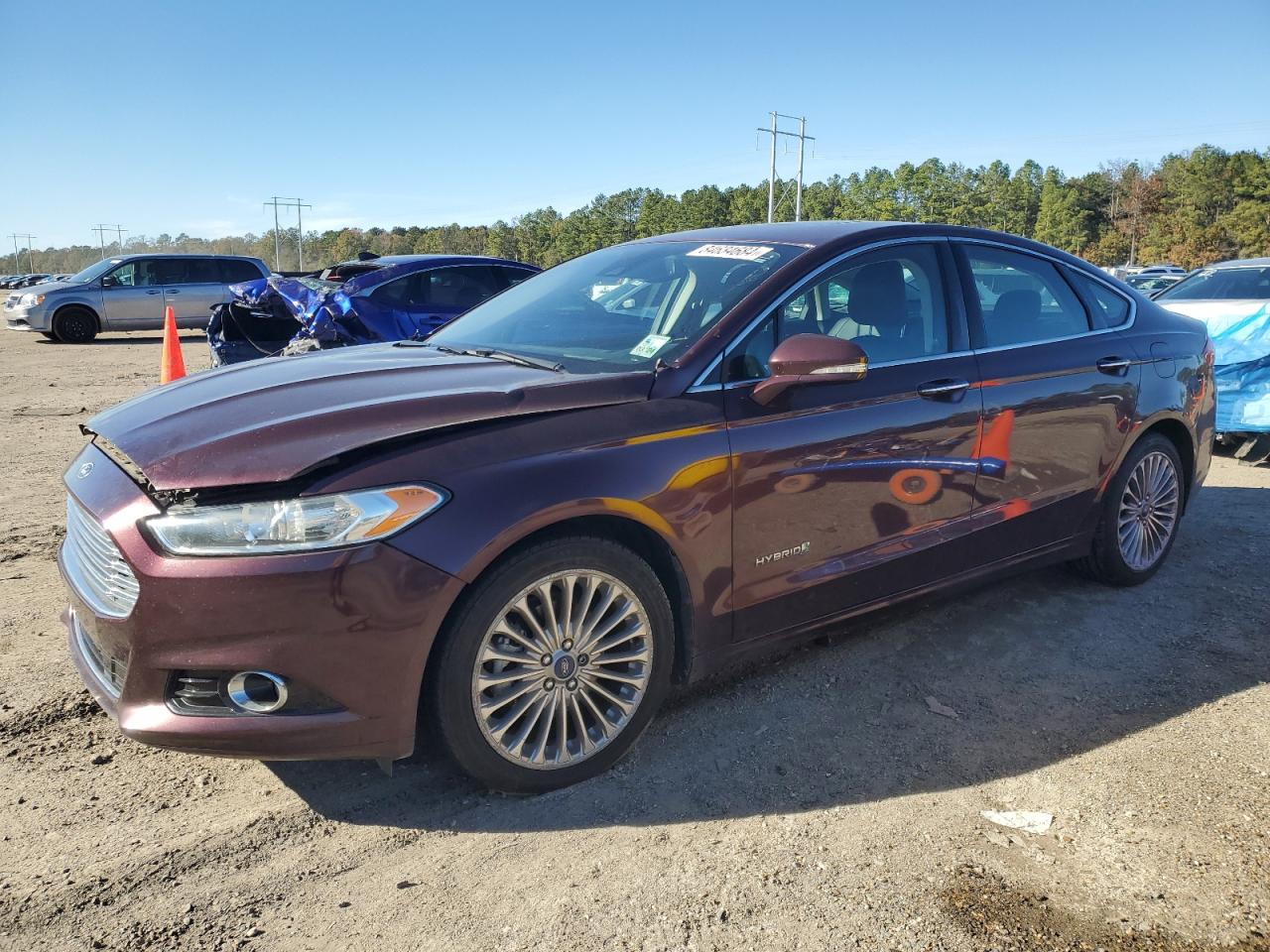 Lot #3030433468 2013 FORD FUSION TIT