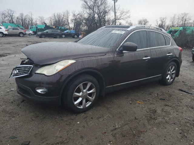 INFINITI EX35 BASE 2008 black station gas JNKAJ09F98M356054 photo #1