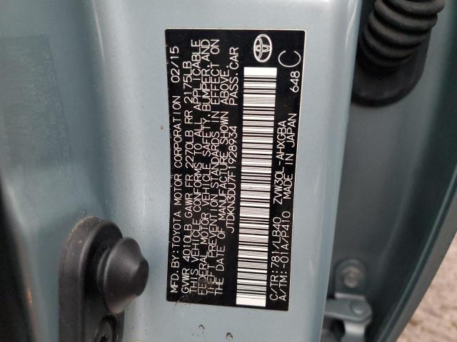 2015 TOYOTA PRIUS - JTDKN3DU7F1928934