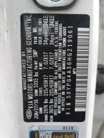 2017 KIA SORENTO LX - 5XYPG4A36HG219061