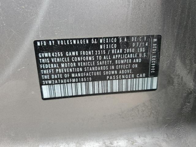 2015 VOLKSWAGEN GOLF TDI - 3VW2A7AU4FM018519
