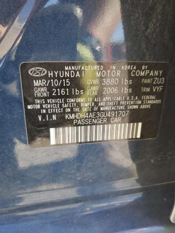 2016 HYUNDAI ELANTRA SE - KMHDH4AE3GU491707