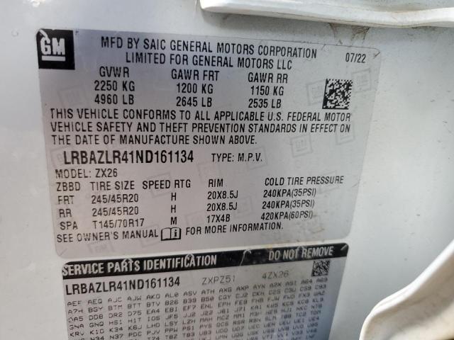 2022 BUICK ENVISION P - LRBAZLR41ND161134