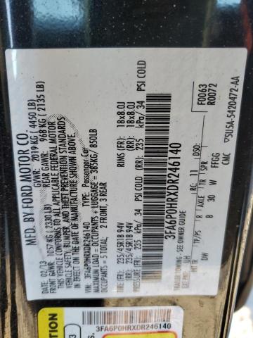 VIN 3FA6P0HRXDR246140 2013 FORD FUSION no.12