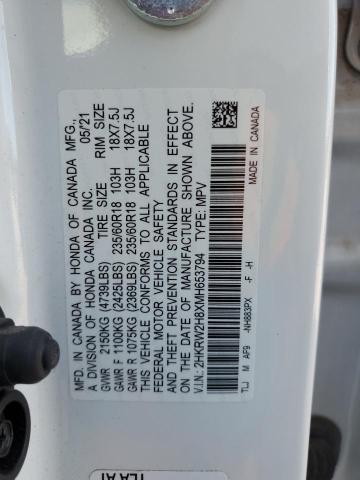 2021 HONDA CR-V EXL - 2HKRW2H8XMH653794