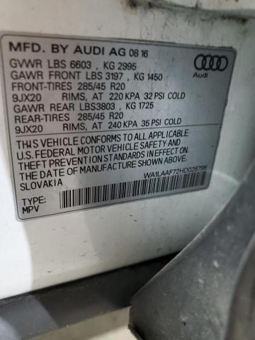 wa1laaf72hd026795 - 2017 Audi Q7 Premium Plus - #83226354