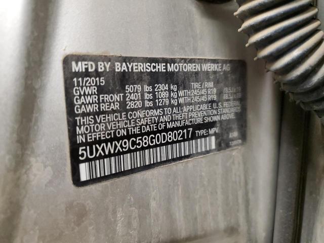2016 BMW X3 XDRIVE2 - 5UXWX9C58G0D80217
