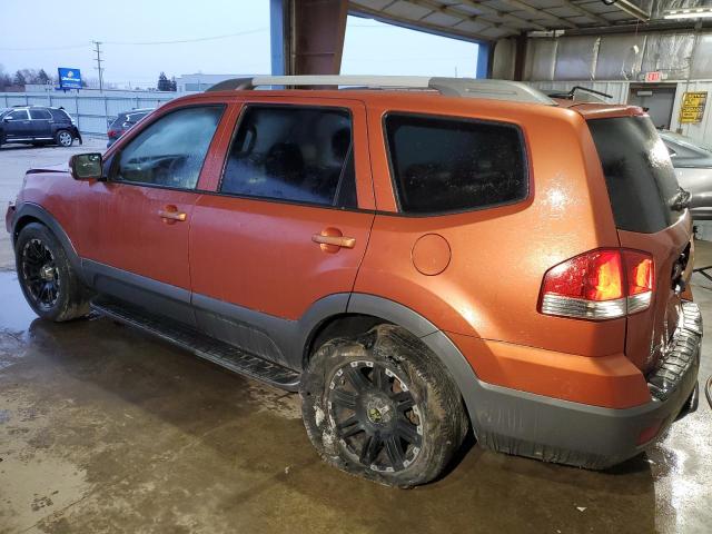 KIA BORREGO LX 2009 orange  gas KNDJJ741395023902 photo #3