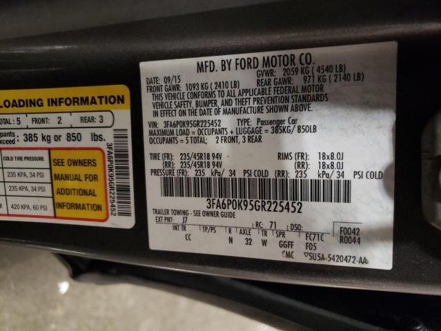 2016 FORD FUSION TIT - 3FA6P0K95GR225452