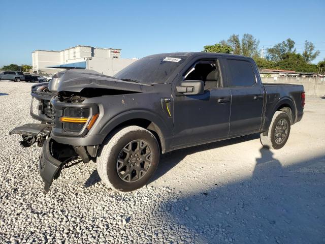 FORD F150 STX 2024 gray  gas 1FTEW2KP8RKE33996 photo #1