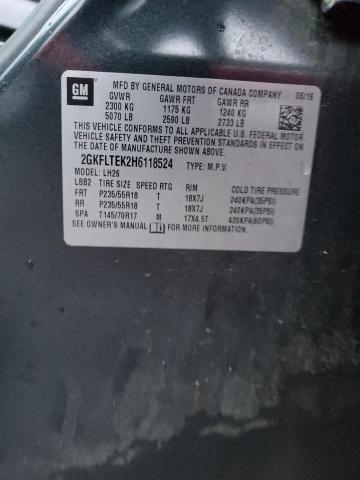 2017 GMC TERRAIN SL - 2GKFLTEK2H6118524