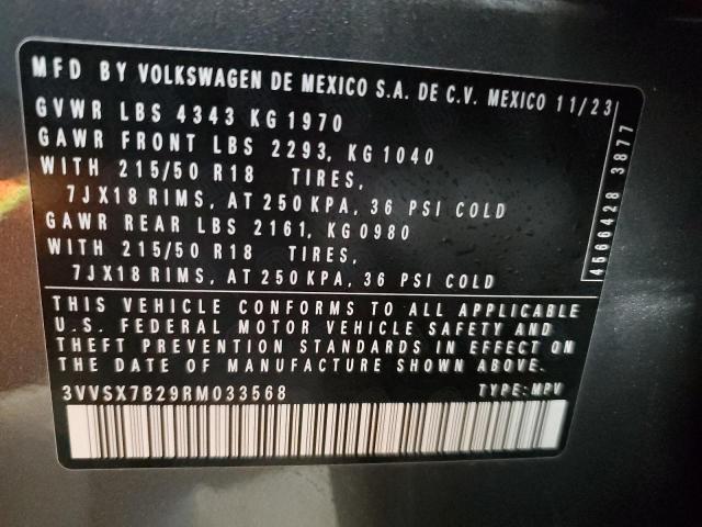 VIN 3VVSX7B29RM033568 2024 VOLKSWAGEN TAOS SE no.14