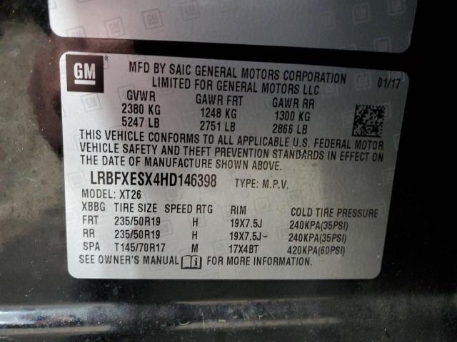 2017 BUICK ENVISION P LRBFXESX4HD146398