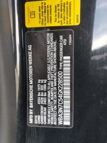 VIN WBA3N7C54GK228500 2016 BMW 4 SERIES no.12