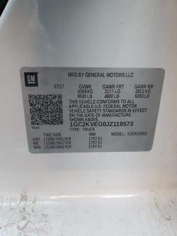 2018 CHEVROLET SILVERADO - 1GC2KVEG0JZ119573