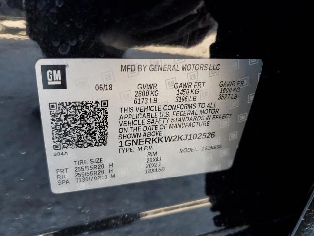 2019 CHEVROLET TRAVERSE P - 1GNERKKW2KJ102526
