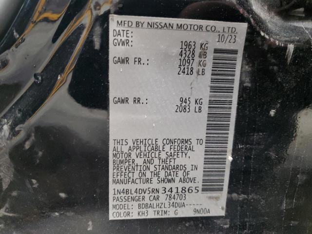 VIN 1N4BL4DV5RN341865 2024 NISSAN ALTIMA no.12